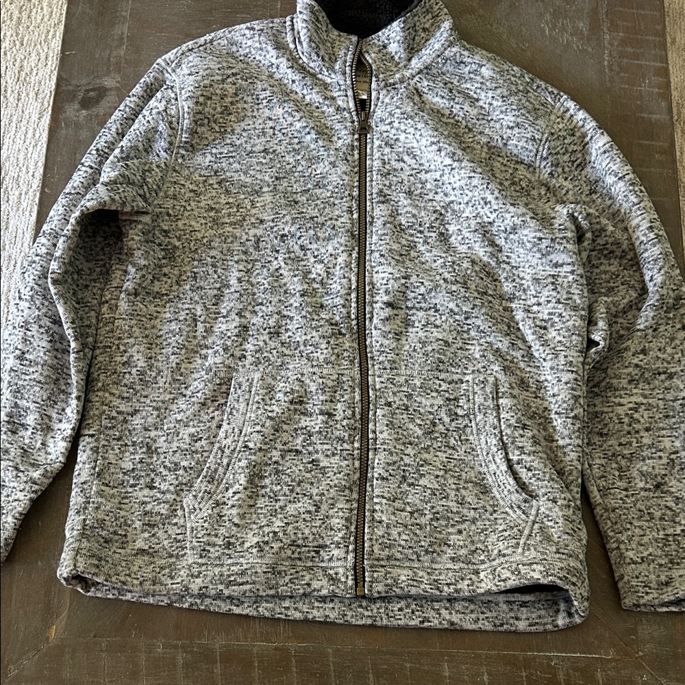 Weatherproof Gray Zip Up Sweater